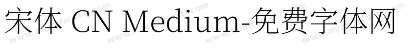 宋体 CN Medium字体转换